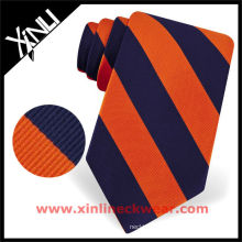 Striped Colorful Woven Silk Neck Tie